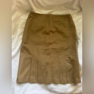Ann Taylor Loft Wool Vintage Skirt with seaming and front vents